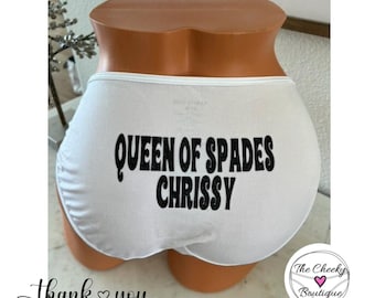 Queen of Spades Vanity Fair String Bikini custom Panties