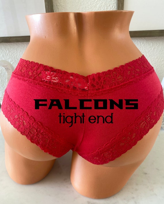 Tight End Red Victorias Secret Cotton Floral Lace Waist Cheeky Panty, Fast  Shipping, Football Panties, Good Luck Panties,  Sale