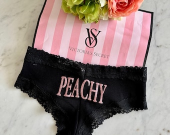Custom Panties - Personalized with Peachy in Juicy font