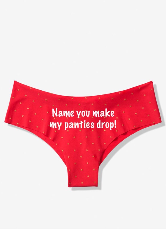 Victoria Secret Personalize a Merry Christmas red cheeky panty *Fast Shipping* Holiday Gift, Fun Christmas, Stocking Stuffer, Adult Gift