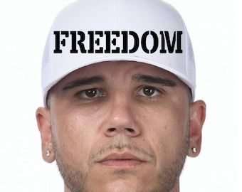 Personalized Freedom Trucker Hat: Richardson 112 Snapback
