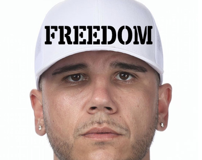 Featured listing image: Personalized Freedom Trucker Hat: Richardson 112 Snapback
