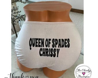 Queen of Spades Vanity Fair String Bikini Panty * FAST SHIPPING * Plus Size Options XS-4X