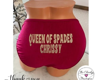 Queen of Spades Vanity Fair String Bikini custom Panties