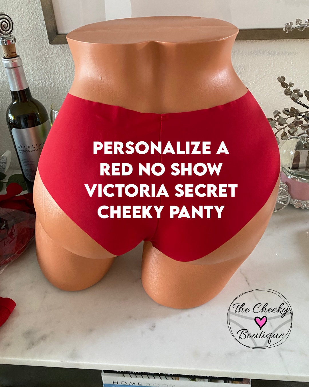 Personalize a Victoria Secret Red No Show Cheeky Panty FAST SHIPPING Red  Lingerie Christmas Panties Valentines Day Panties -  Canada