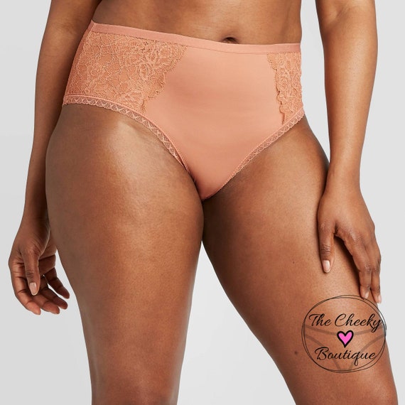 Personalized Plus Size Cosmic Rust Cheeky With Lace Panty FAST SHIPPING  Sizes X, XL, 2XL, 3XL and 4XL 