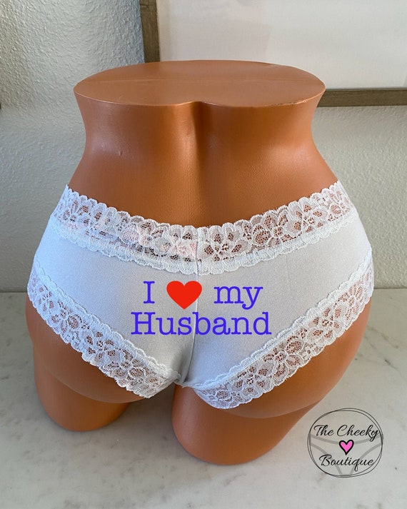 Buy I Love My Husband Panties Victoria Secret Brides Something Blue Bridal  Shower Gift FAST SHIPPING Cotton Anniversary Gift Online in India 