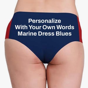 Custom Dress Blues personalized with your own words