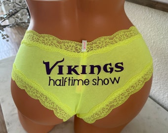 I'll Be Your Halftime Show yellow Victoria Secret All Cotton Cheeky Panty * FAST SHIPPING * Football Panties, Good Luck Panties