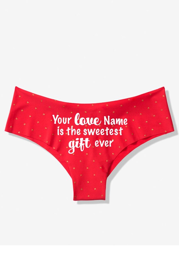 Victoria Secret Personalize Your Love is the sweetest gift ever cheeky panty *Fast Shipping* Holiday Gift, Fun Christmas, Stocking Stuffer