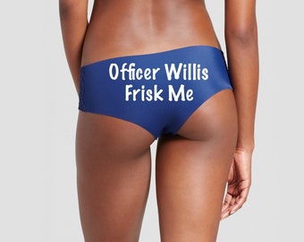 Personalized Lingerie Officer {NAME} Frisk Me / FAST SHIPPING