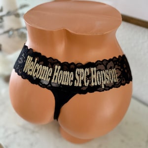 Personalized Victoria&#39;s Secret Lace Thong: Welcome Home Gift