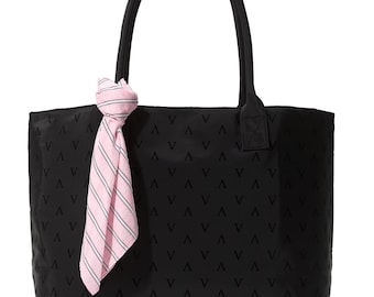Victoria's Secret Velvet Monogram Tote Bag with Satin Scarf