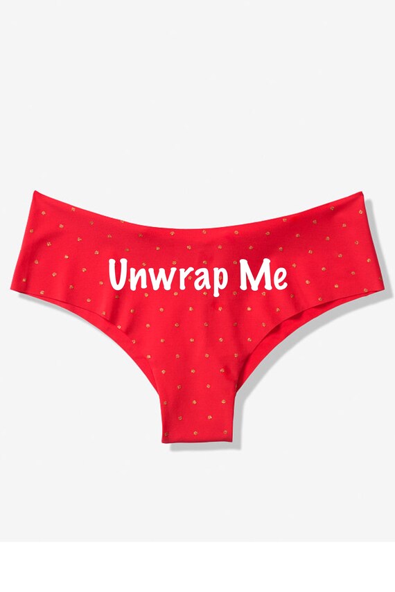 Victoria Secret Unwrap Me red cheeky panty *Fast Shipping* Holiday Gift, Fun Christmas, Stocking Stuffer, Adult Christmas Gift