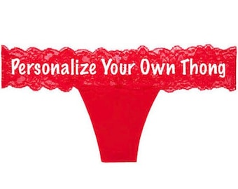 Personalized Thongs