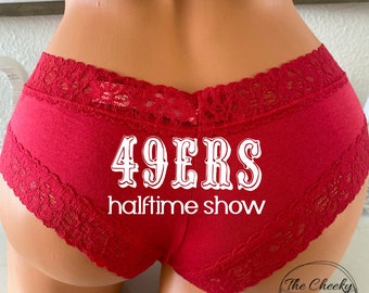 Halftime Show Red Victoria Secret Cheeky Panty * FAST SHIPPING * Football Panties, Good Luck Panties, Gift for Him
