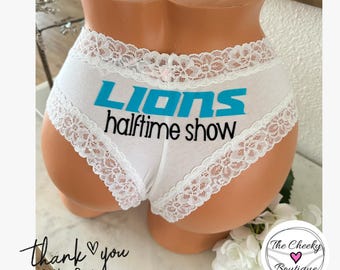 Halftime Show white Victoria Secret Cheeky Panty * FAST SHIPPING * Football Panties, Good Luck Panties, Gift for Him