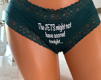 Personalize with your team might not have scored tonight but you will! * FAST SHIPPING * Good Luck Panties, Gift for Him, Stocking Stuffer