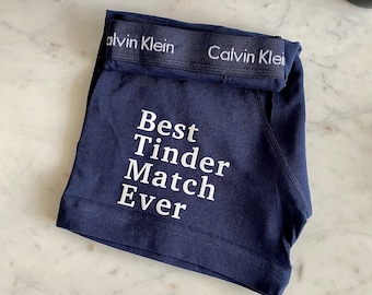 Best Tinder Match Ever ... Authentic Calvin Klein Blue Boxer Briefs FAST SHIPPING