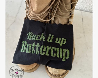 Ruck It Up Buttercup Black Victoria Secret no show cheeky panty * FAST SHIPPING * Personalized Panties