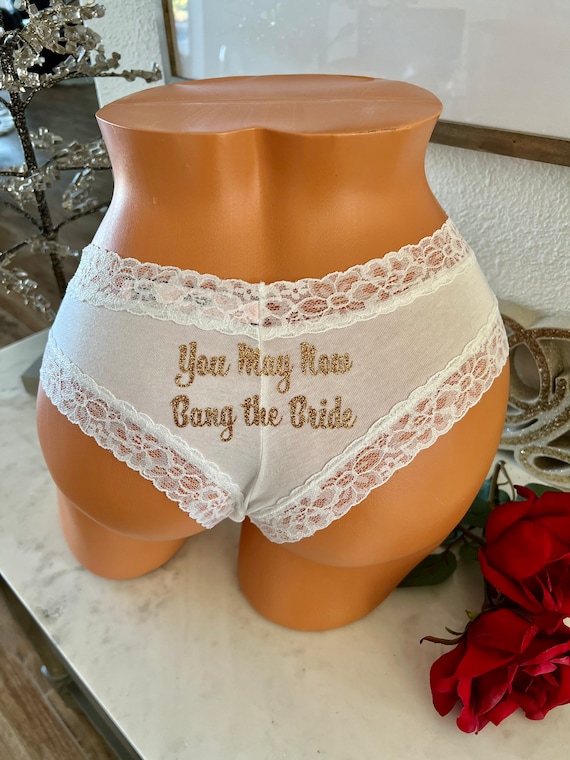 You May Now Bang the Bride White Victoria Secret Cheeky