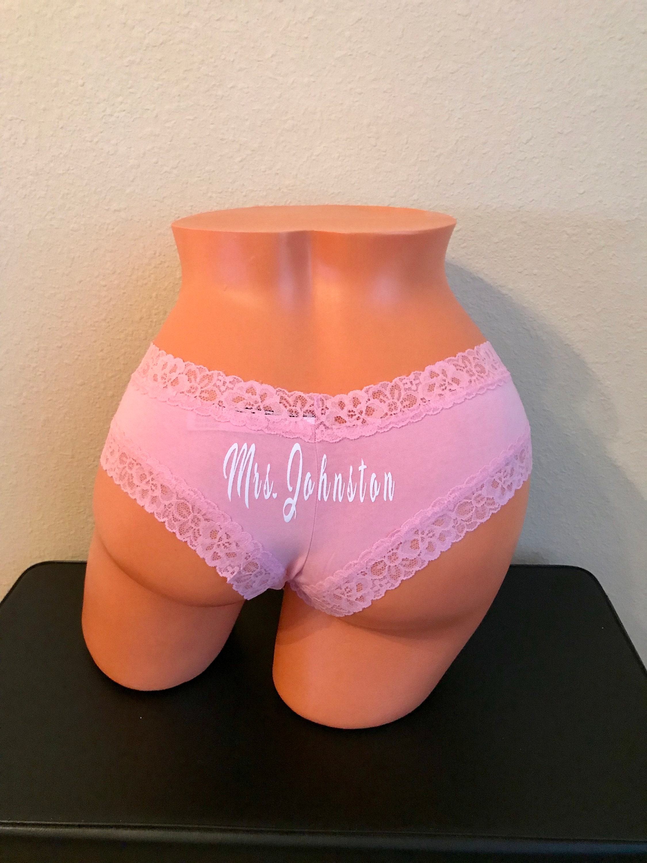 Customize a Orange Victoria Secret Personalized Underwear Cheeky