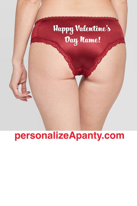 Happy Valentine's Day Personalized Panty FAST SHIPPING -  Sweden