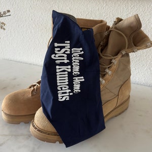 Welcome Home Military Rank and Name Personalized Victoria Secret Blue No Show Underwear
