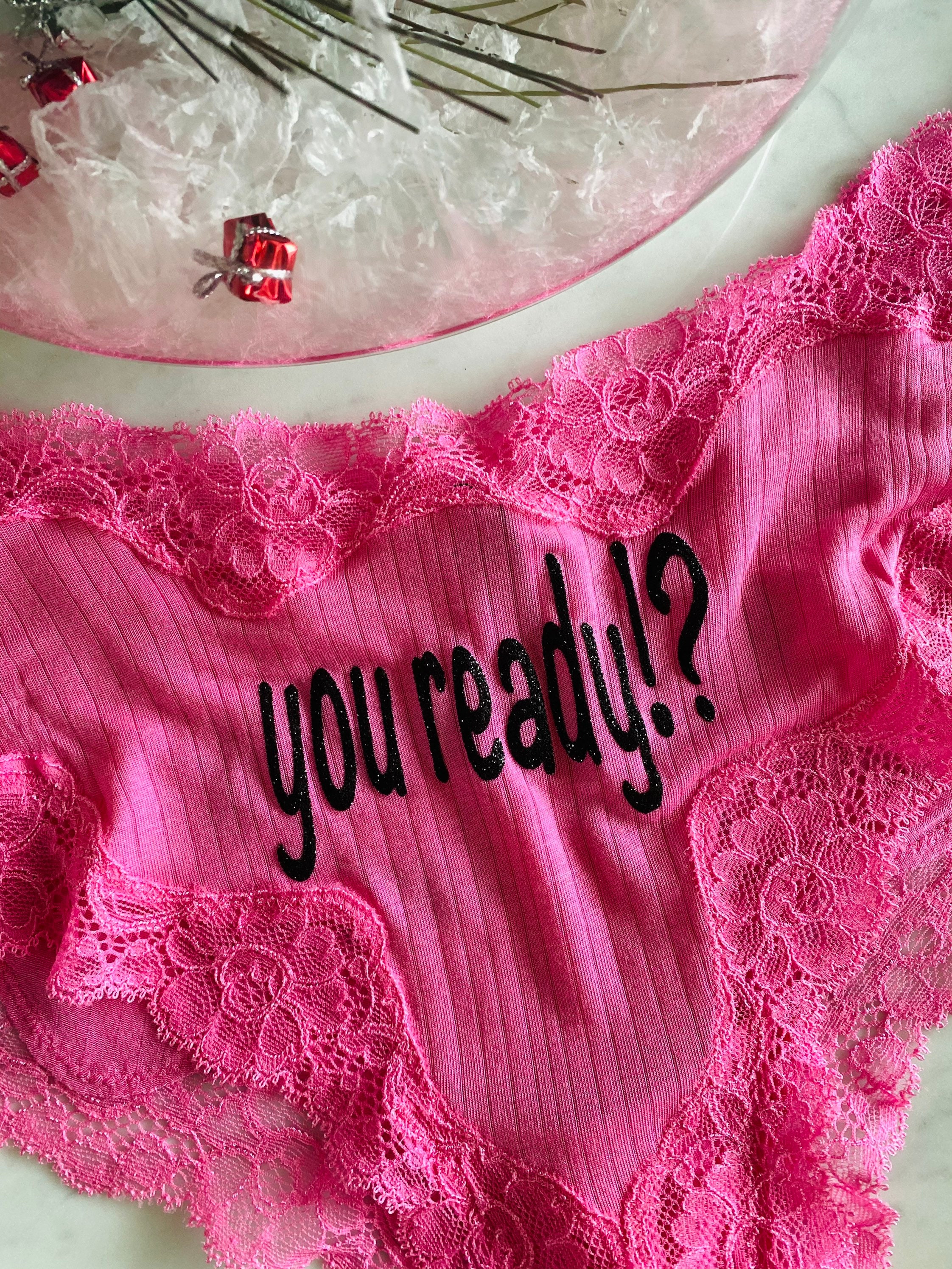 Personalized Victoria Secret Pink Cheeky Panties, Bachelorette