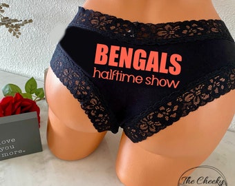 Halftime Show black Victoria Secret Cheeky Panty * FAST SHIPPING * Football Panties, Good Luck Panties, Gift for Him