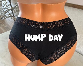 Hump Day black Victoria Secret cheeky panty * FAST SHIPPING * Personalized Panties