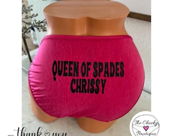 Queen of Spades Vanity Fair String Bikini custom Panties