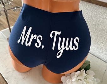 Custom "Something Blue" Mrs. Panties! * FAST SHIPPING * Bridal Shower Gift, Brides Panties, Wedding Panties