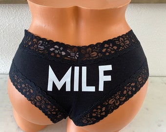 MILF Black Victoria Secret Cheeky Personalized Panties * FAST SHIPPING * | Clothing | Women's Clothing | Lingerie | Panties