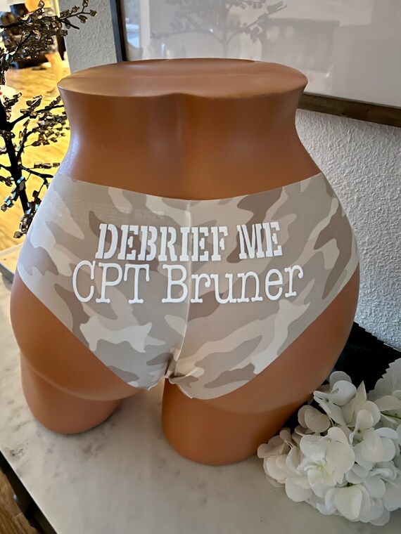 Debrief Me Personalize Your Own Military Rank and Name Camouflage Victoria  Secret No Show Cheeky Panty FAST SHIPPING Military Lingerie -  Canada