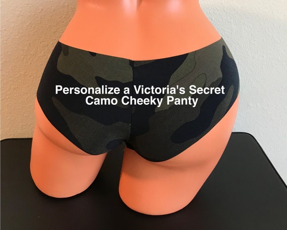 Personalize a Camo Victoria Secret No Show Cheeky Panty FAST