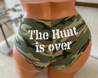 Custom Panties - The Hunt Is Over Camouflage Underwear