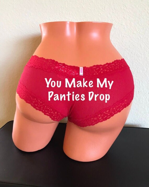 You Make My Panties Drop! Victoria's Secret red cheeky panty. Valentie's Day Panties