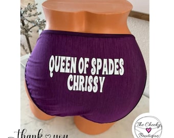 Queen of Spades Vanity Fair String Bikini custom Panties