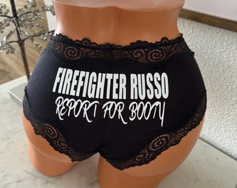 Personalized FireFighter ... Report for ... panty