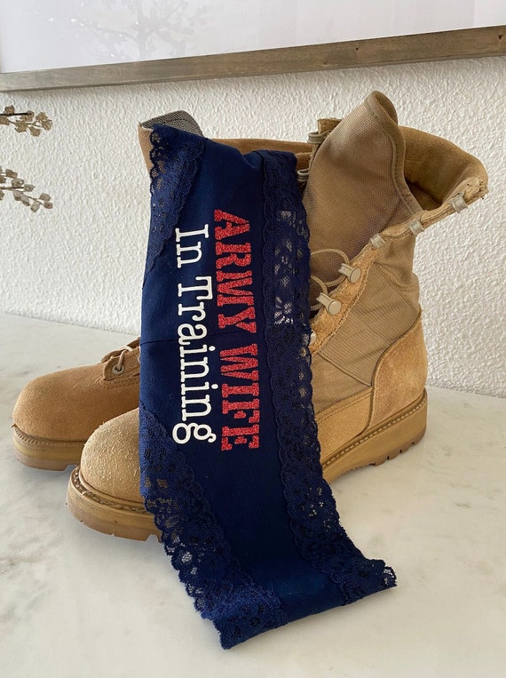 Army Wife in Training Custom Underwear, Authentic Victoria Secret Navy Blue  All Cotton Cheeky FAST SHIPPING Plus Size Options 