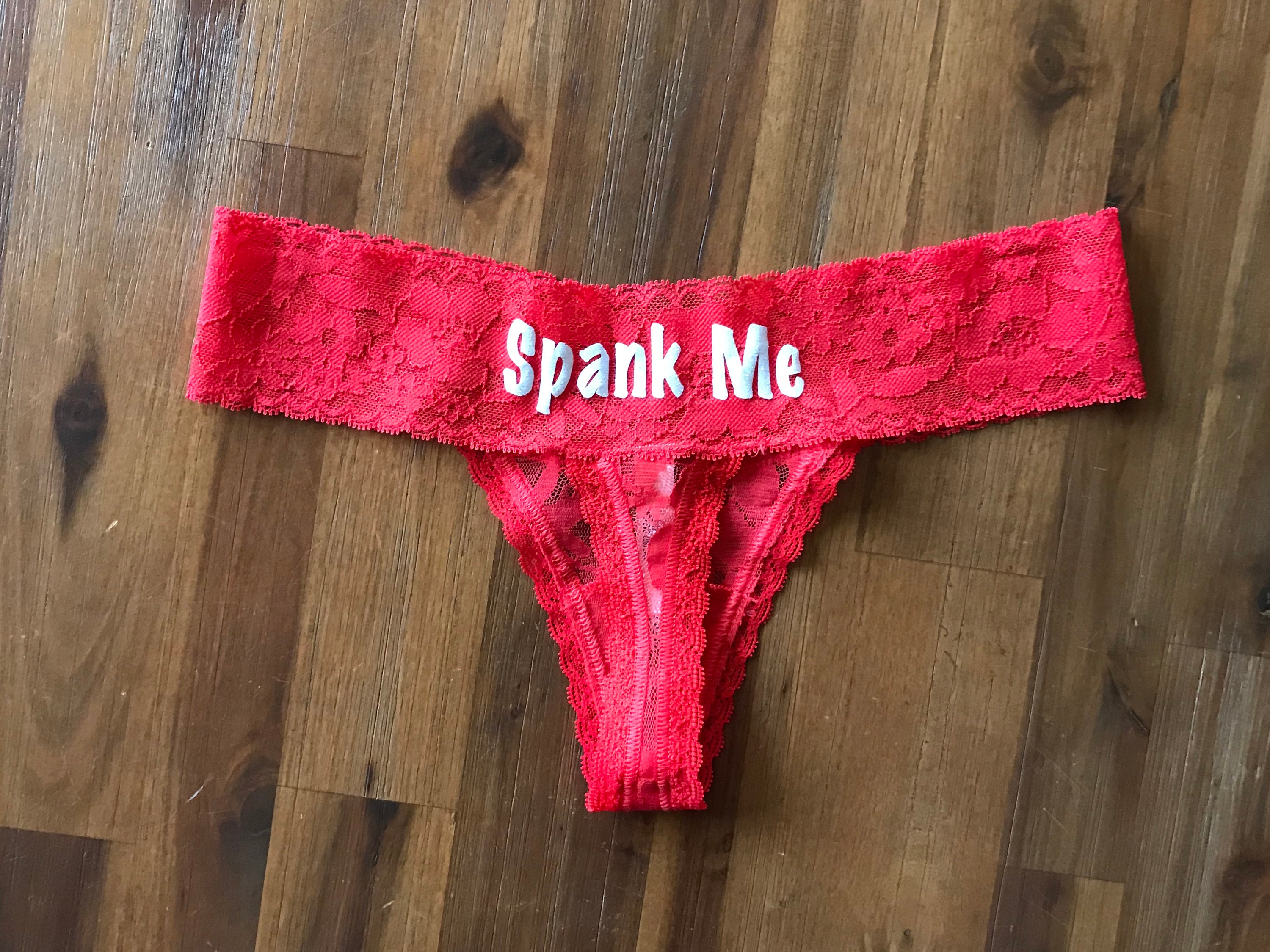 Personalize Your Own Victoria Secret Red Lace Waist Thong * FAST