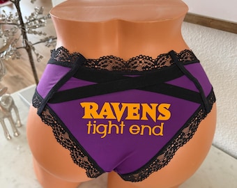 Purple Cheeky Panty: Football Gift, Stocking Stuffer