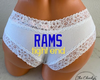 Tight End white Victoria Secret Cheeky Panty * FAST SHIPPING * Football Panties, Good Luck Panties, Gift for Him