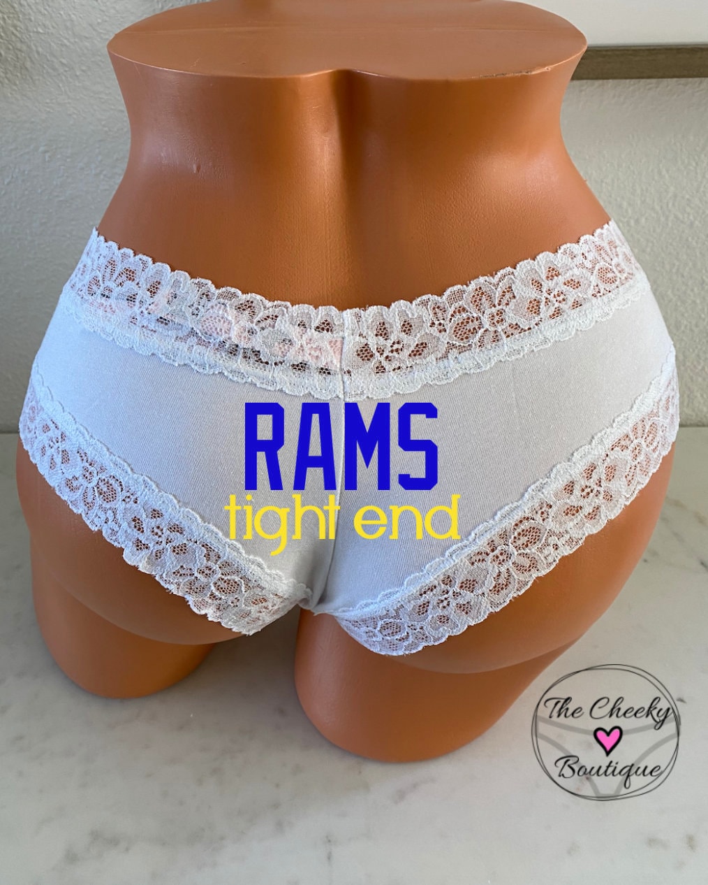 Tight End white Victoria Secret Cheeky Panty * FAST SHIPPING * Football  Panties, Good Luck Panties, Gift for Him