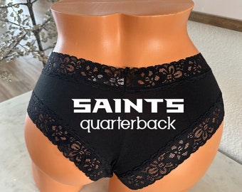 Quarterback Victoria Secret blue all cotton Cheeky Football Panty * FAST SHIPPING * Football Panties, Good Luck Panties