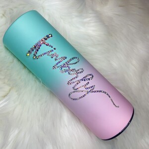 Rhinestone Glam Skinny Tumbler 20oz
