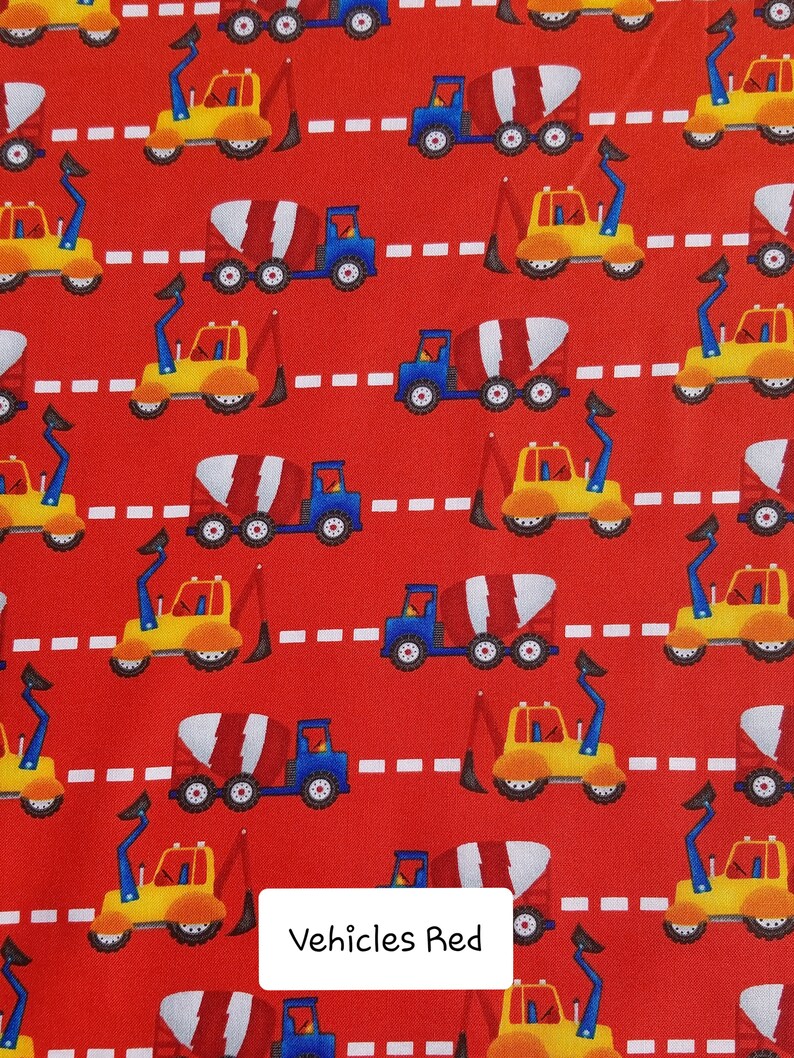 Construction Fabric My Favorite Trucks Cotton Fabric by Henry Etsy