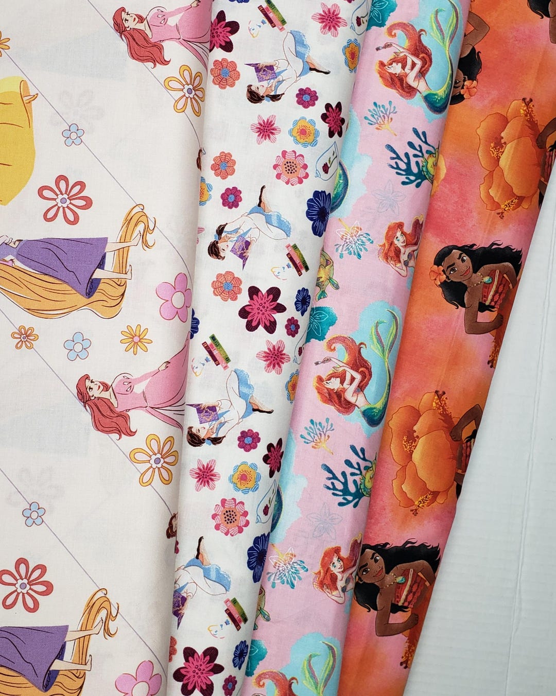 Princess Material Disney Princess Cotton Fabric by the Yard - Etsy
