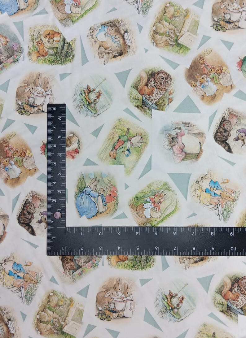 Peter Rabbit Cotton Fabric - Etsy